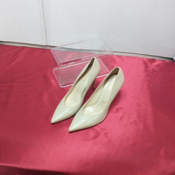 Pazolini Beige Patent Leather Heel Pump Shoes Size 38.5/US 8.5. - Picture 14 of 14